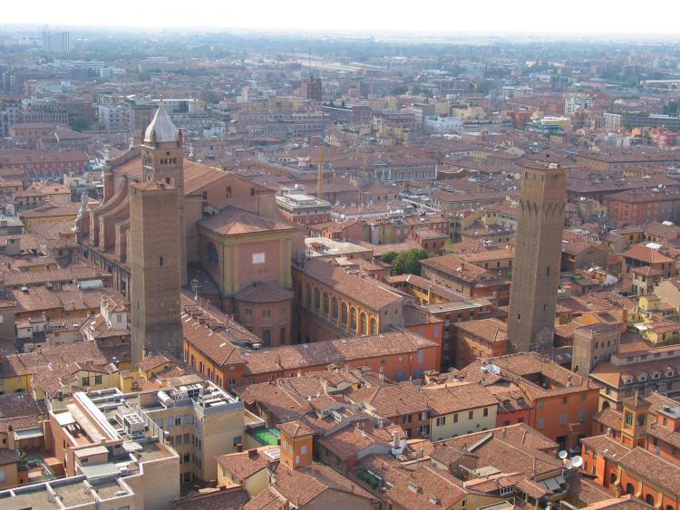 image Bologna seen from the Asinelli tower