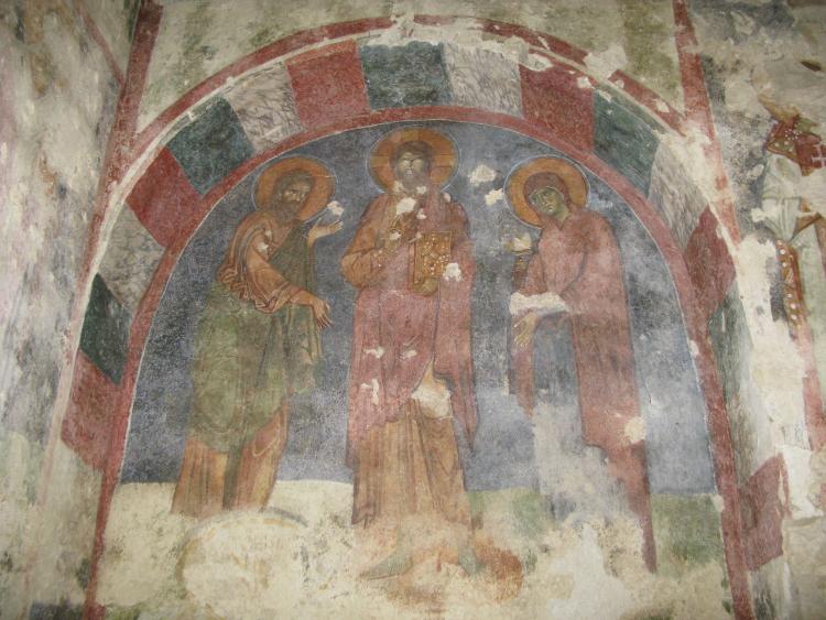 image Frescoes in the church of St Nicholas