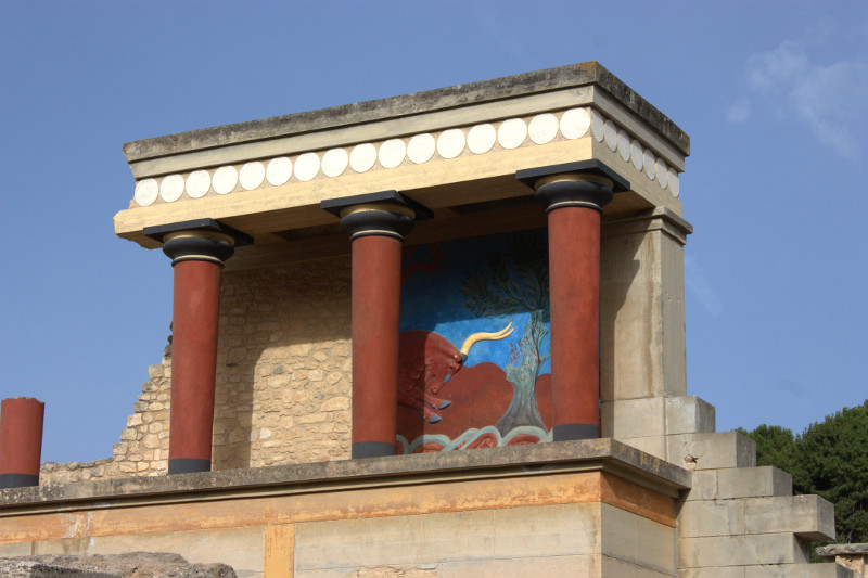 image Reconstructed part of the palace of Knossos