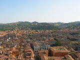 image View over Bologna towards the hills