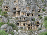 image Lycian rock tombs in Myra