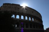 image Colosseum against the sun
