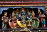 image Figures on the façade of a Hindu temple in Bangalore