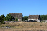 image A farm with thatch roof on Fårö